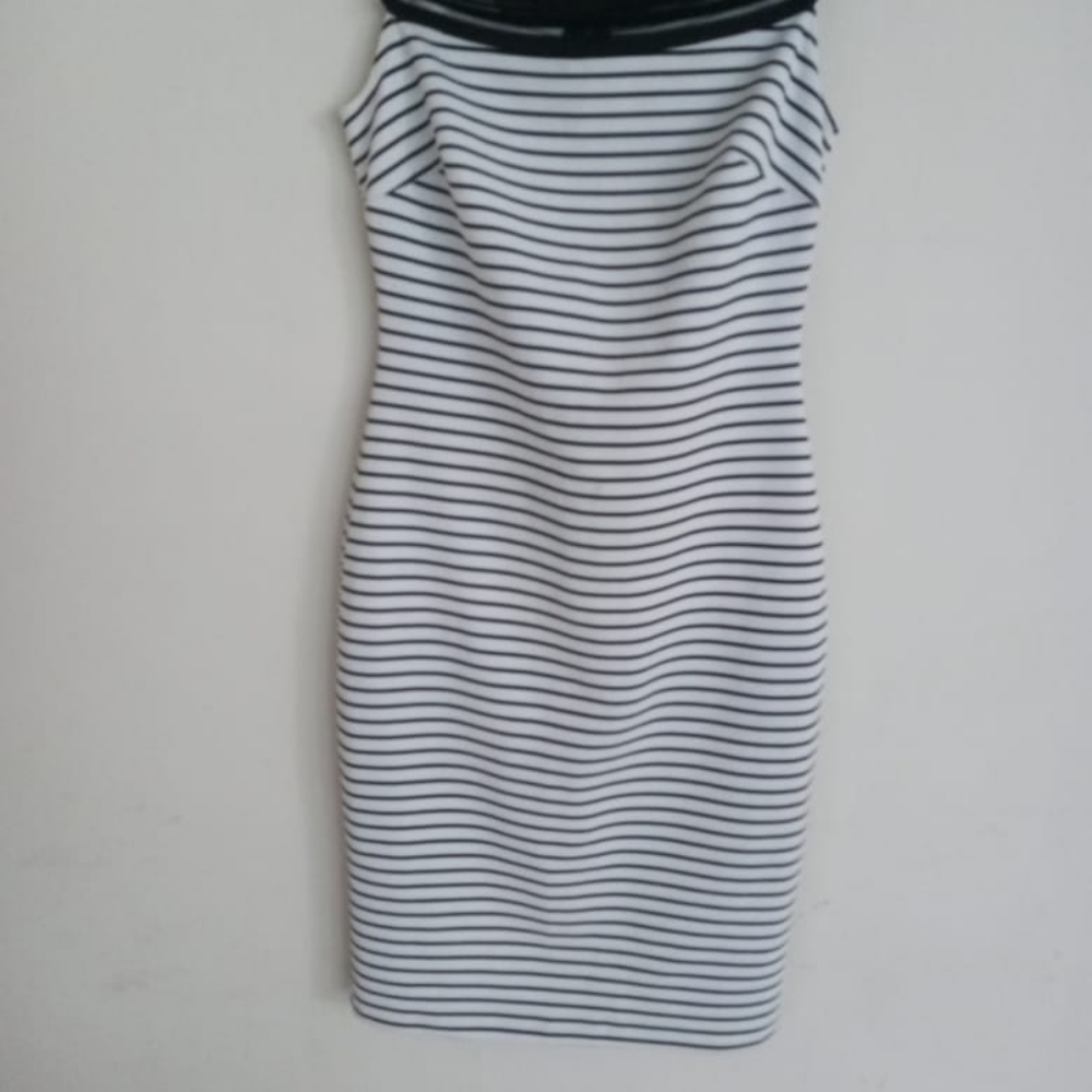 Black n white stripe dress